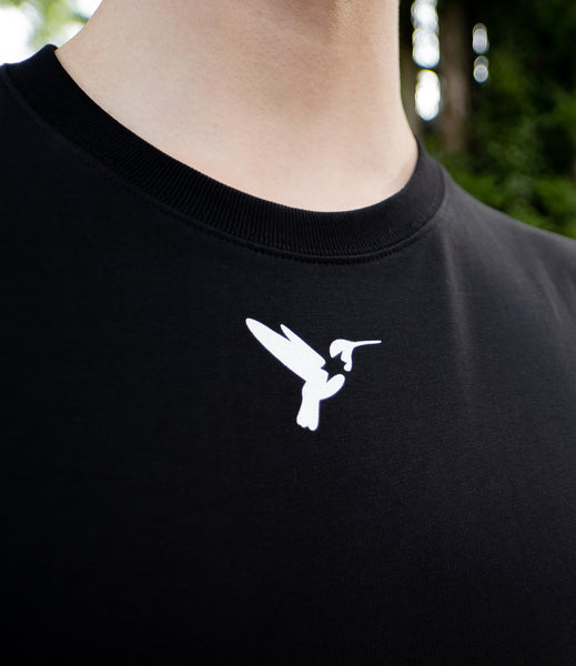 Shirt with bird store logo